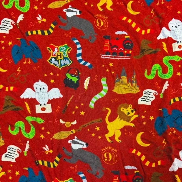 Little Sleepies x Harry Potter Maroon Wizarding World 2pc Collectible Pajamas 16